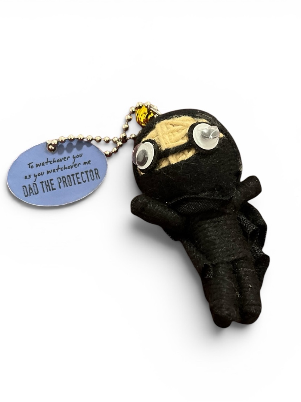 Ninja Watchover Dad The Protector Voodoo Doll Keychain NWT - Picture 2 of 3
